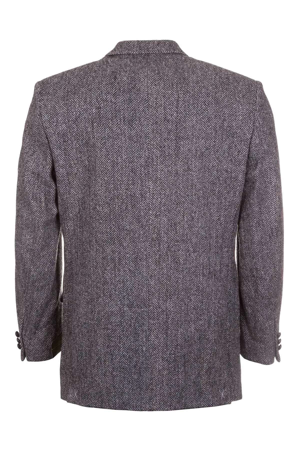 40″ Men's Grey Harris Tweed Blazer - Laxdale