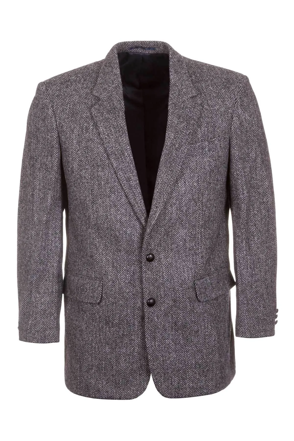 40″ Men's Grey Harris Tweed Blazer - Laxdale