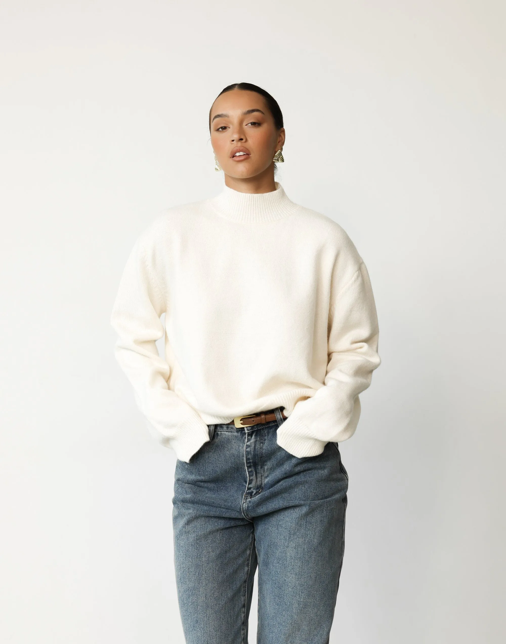 Adrianah Knit Jumper (Cream)