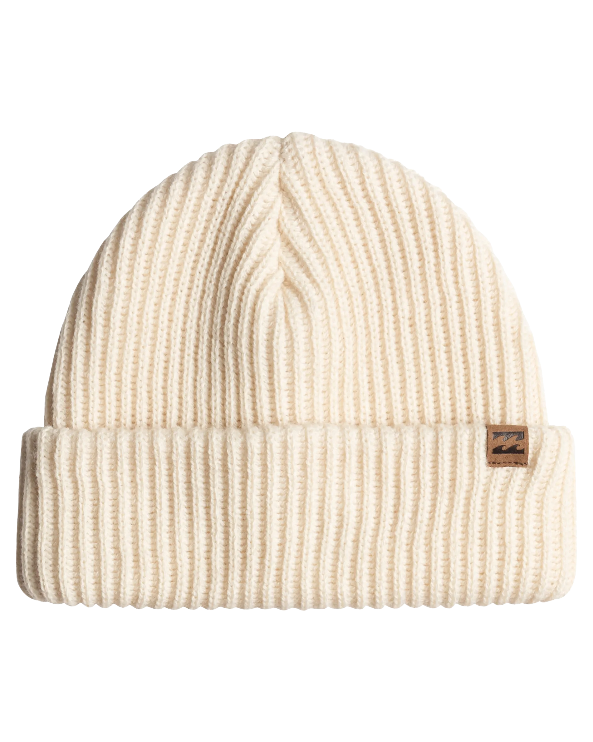 Alta Rib Beanie in White Cap