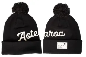 Aotearoa Kiwi Beanie – Parrs - Black colour