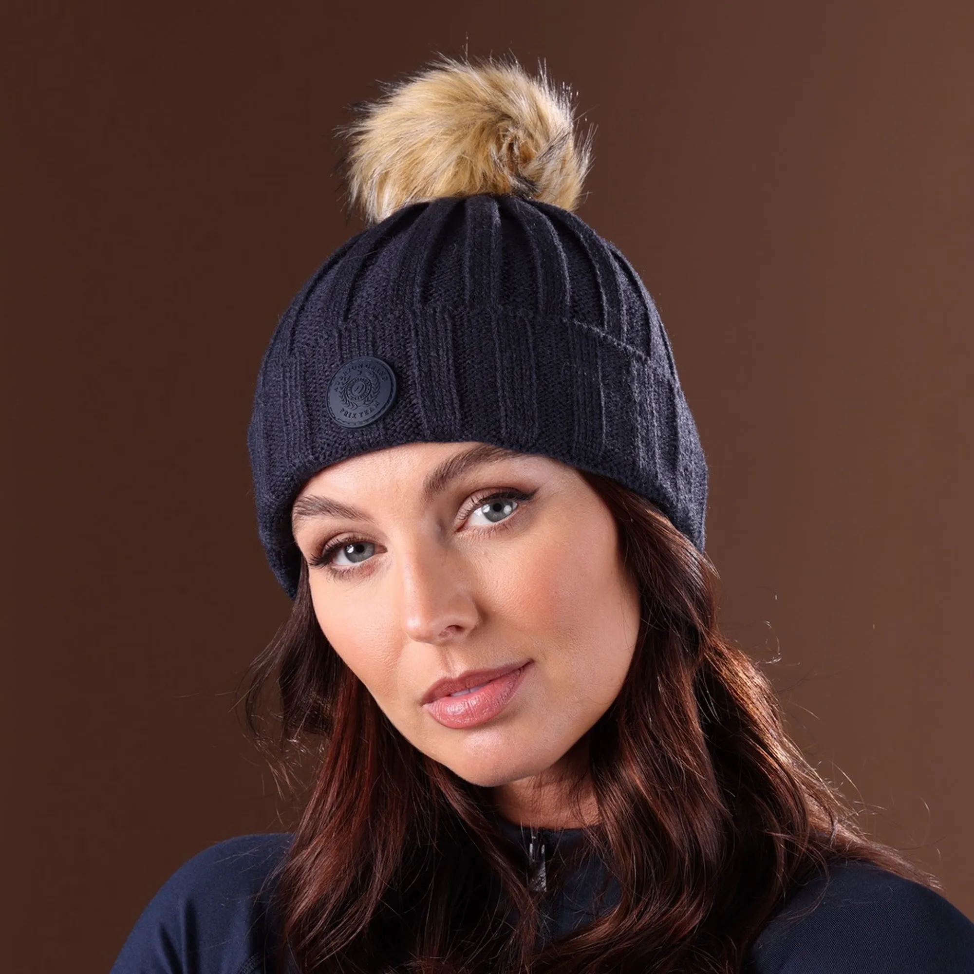 Aubrion Team Bobble Hat - Navy