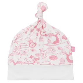 Bamboo baby hat - knot top style - Oriental girl