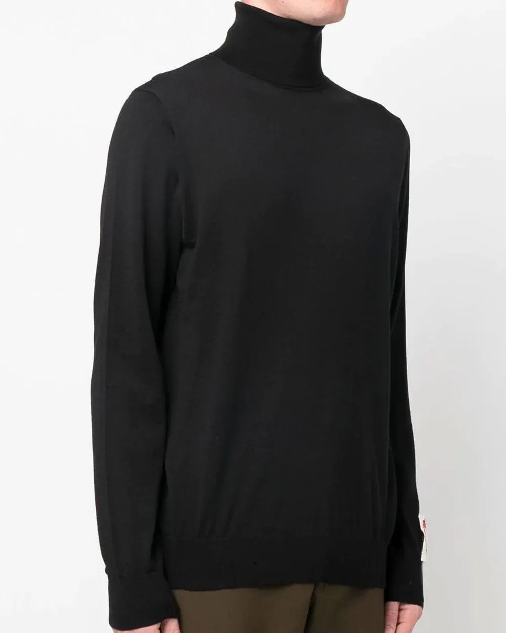 Black Wool Turtleneck Sweater