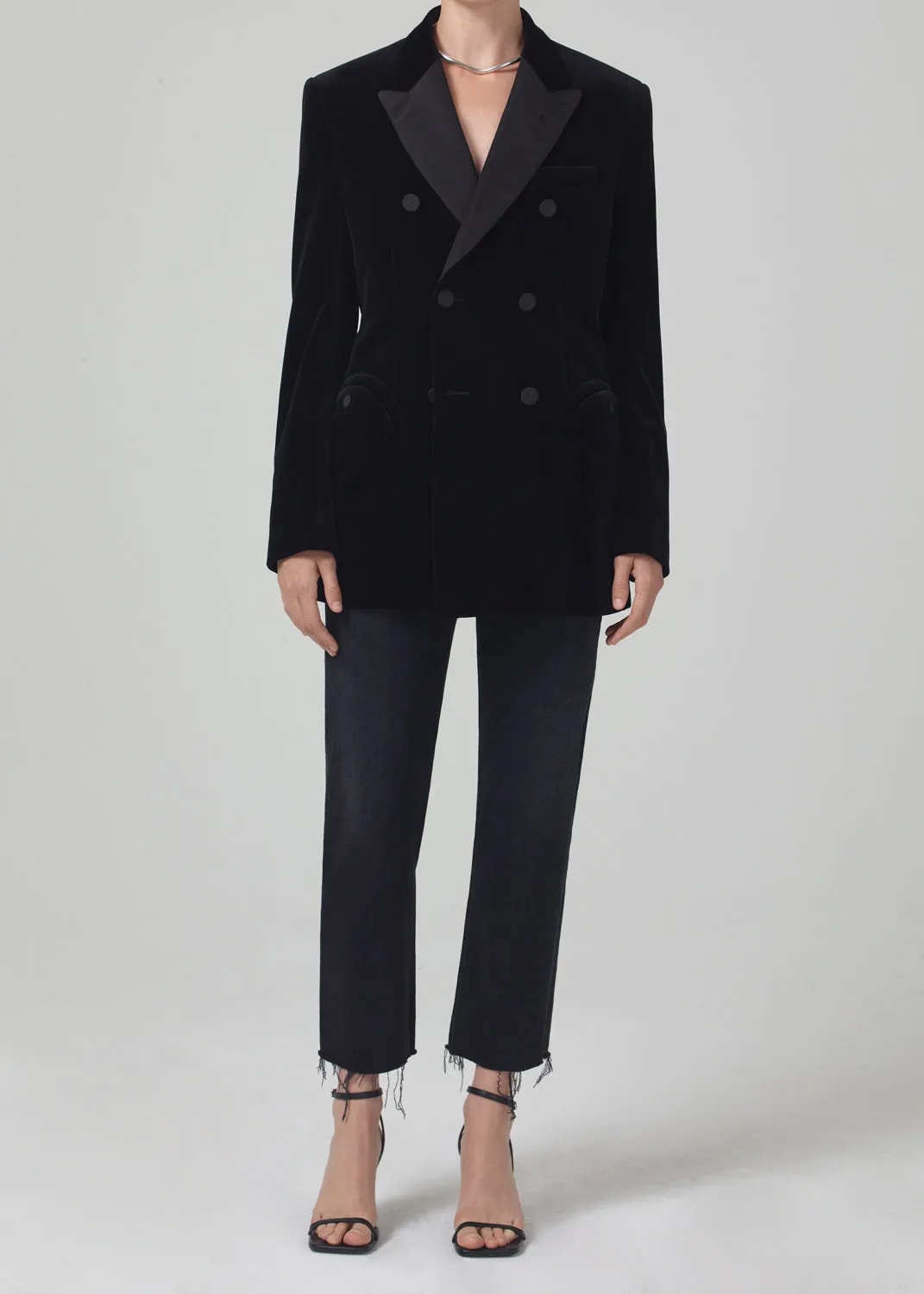 Blazé Milano Daybreak Blazer in Jealousy Black