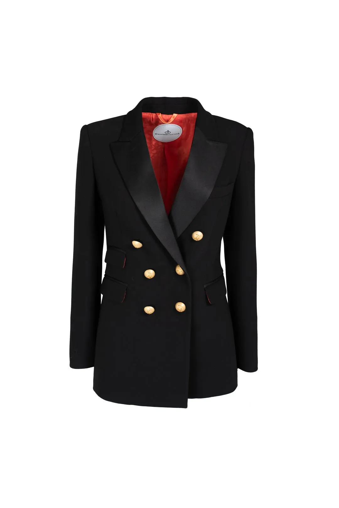 BLAZER CRUZADA CON SOLAPA RASO OBELIA