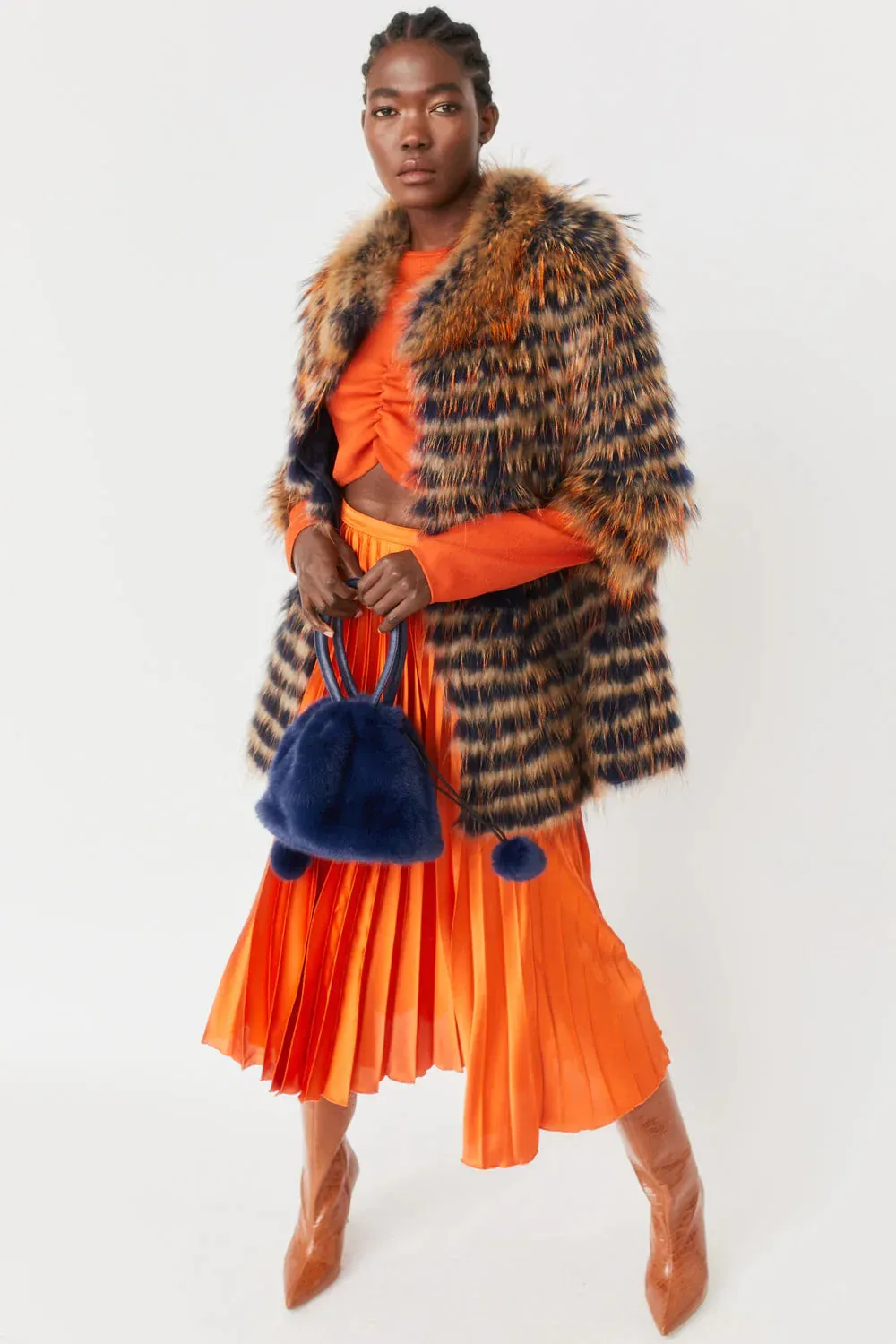 Blue Fox and Coney Fur Coat