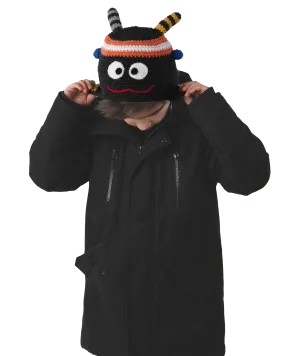 Boys Monster Beanie in Orange