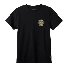 BRIXTON WILLIE NELSON WHISKEY RIVER TEE BLACK