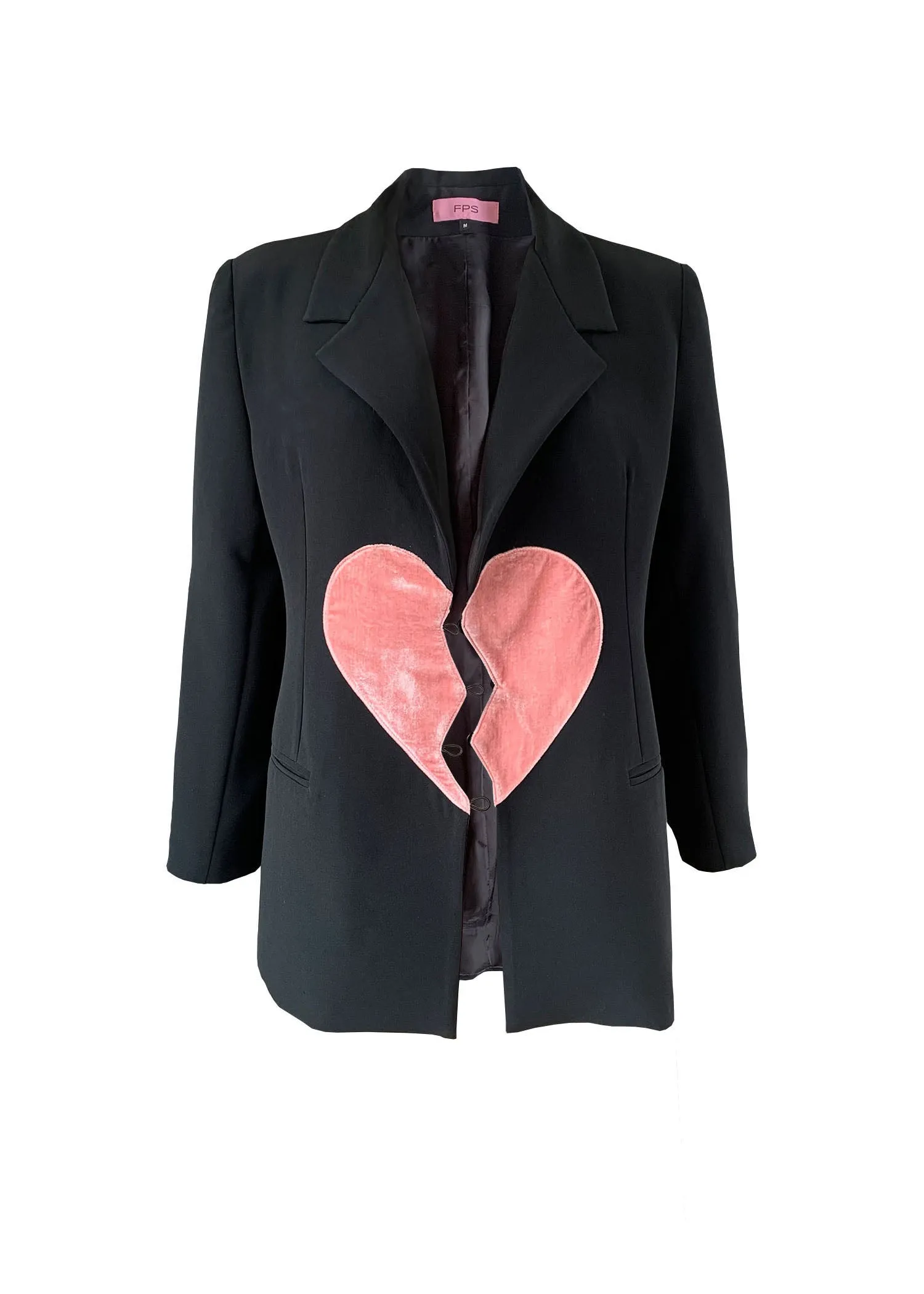 Broken heart oversized blazer