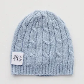 Cashmere Baby Beanie - Sky