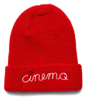 Cinema Stitch Script Waffle Beanie