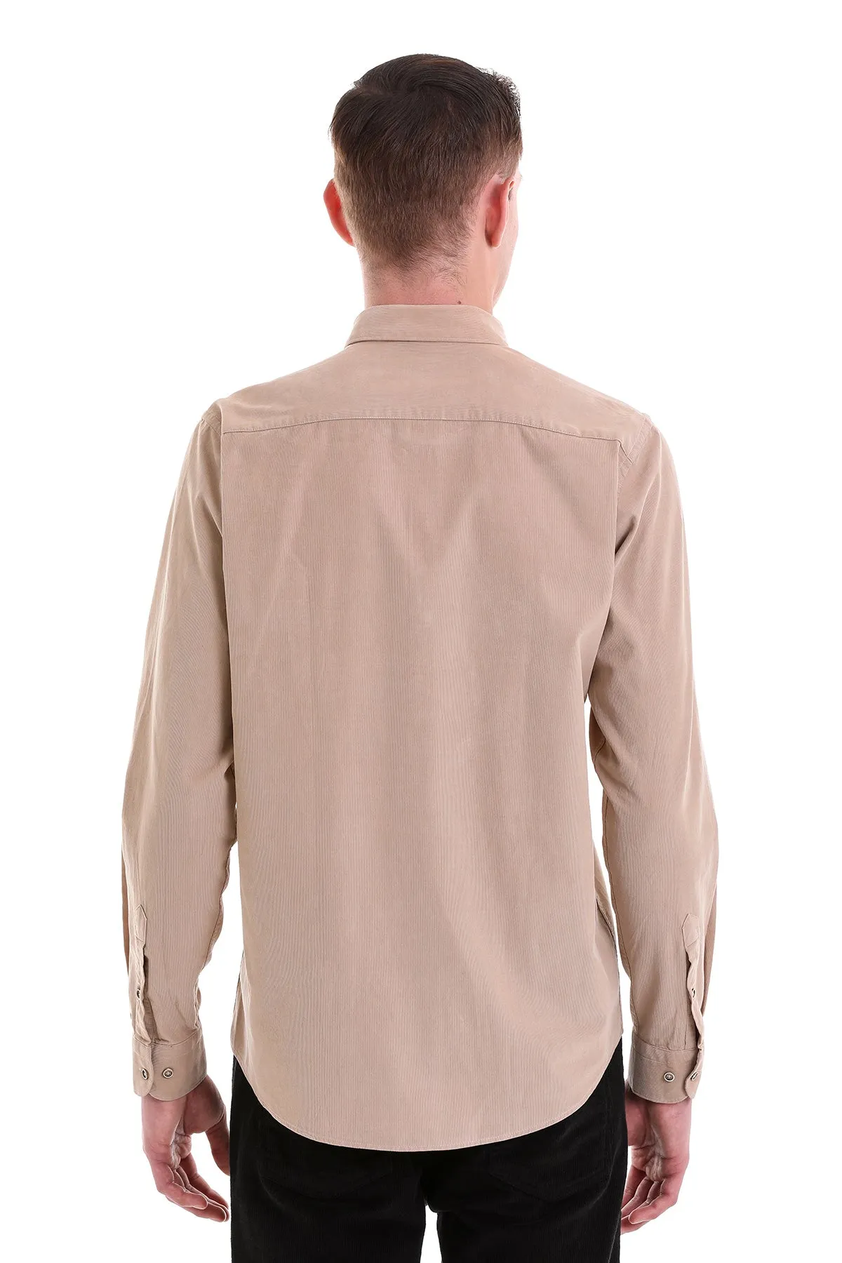 Comfort Fit Long Sleeve Cotton Mink Dress Shirt