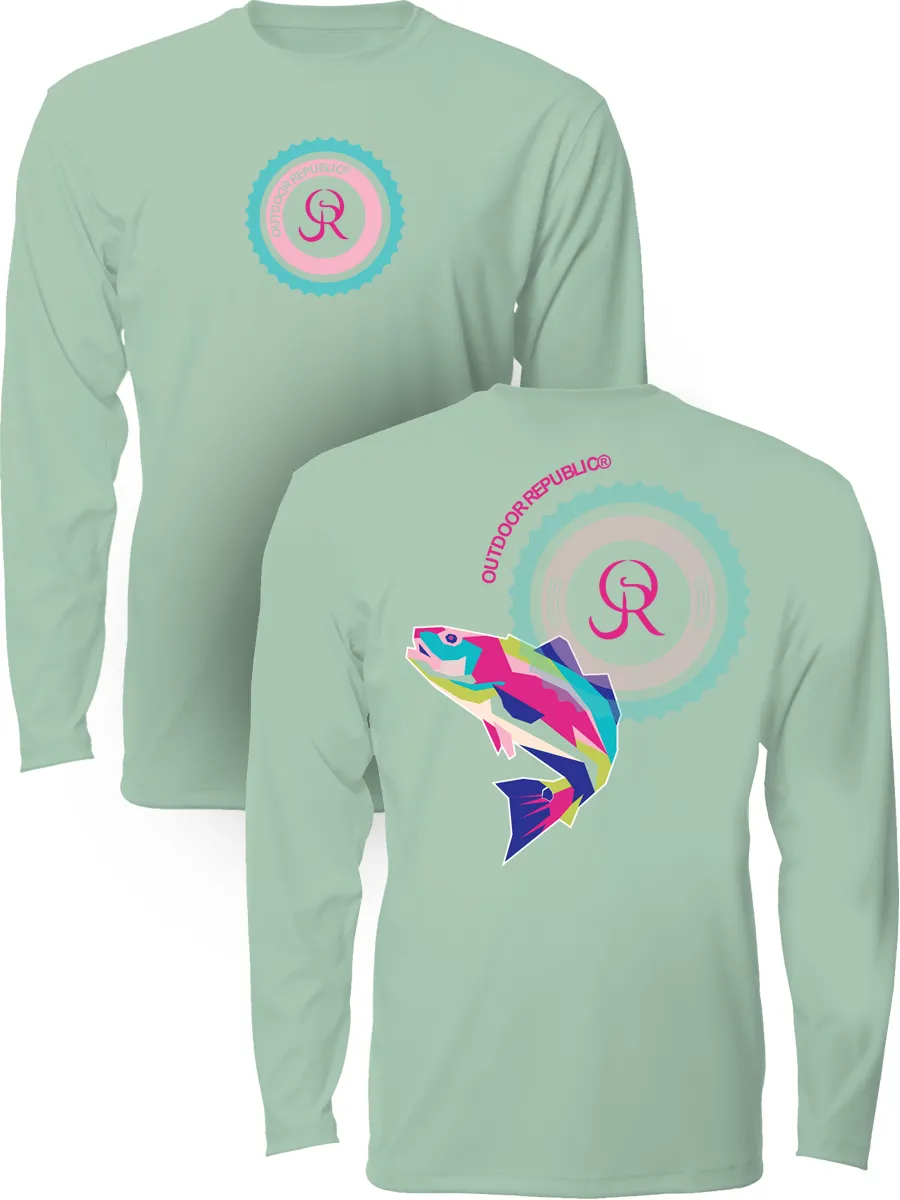 Cubed Redfish - Women's UPF Performance Shirt