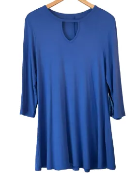 Dark Winter Twilight Cutout Swing Tunic