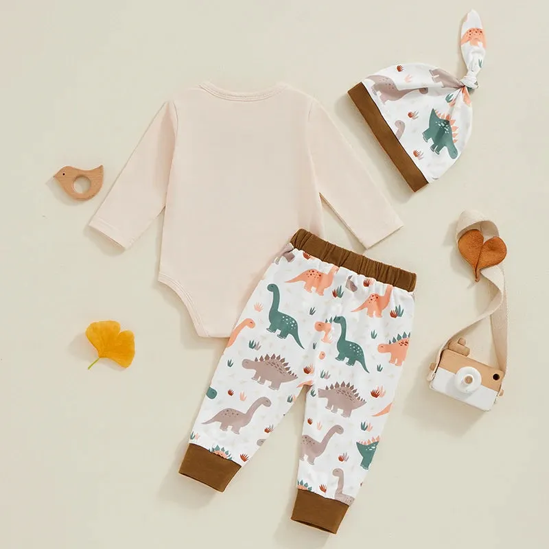 DINOSAUR LAND Outfit with Beanie