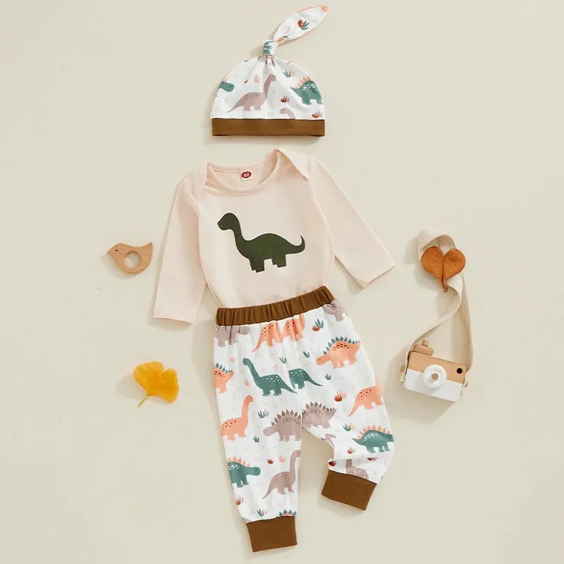 DINOSAUR LAND Outfit with Beanie