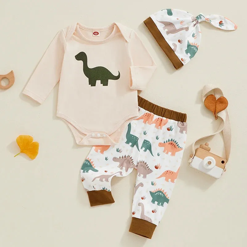 DINOSAUR LAND Outfit with Beanie