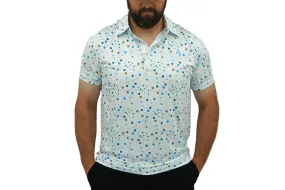 Drippin Dots Fusion Polo - Graphic Golf Polo with Artistic Dot Design