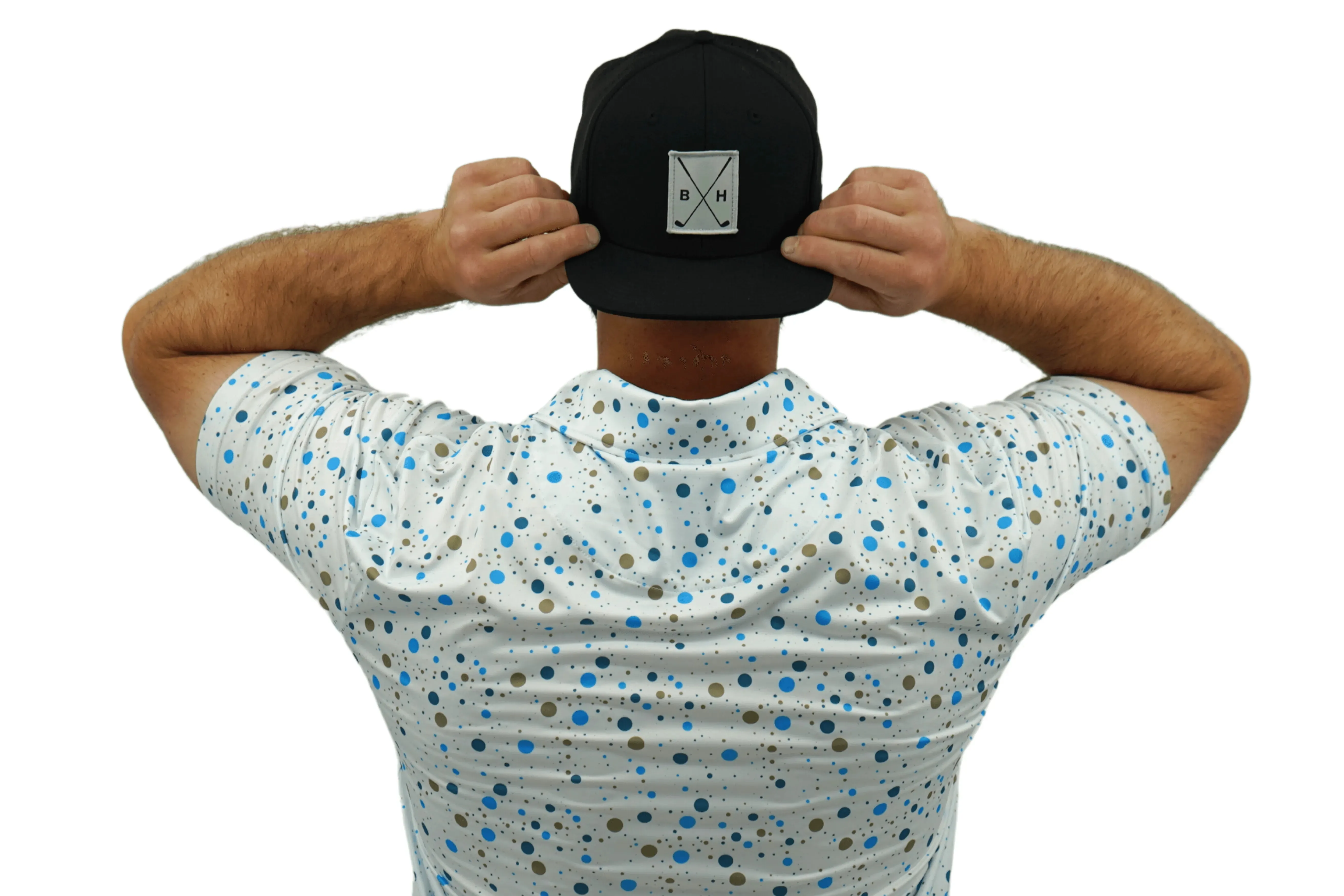 Drippin Dots Fusion Polo - Graphic Golf Polo with Artistic Dot Design