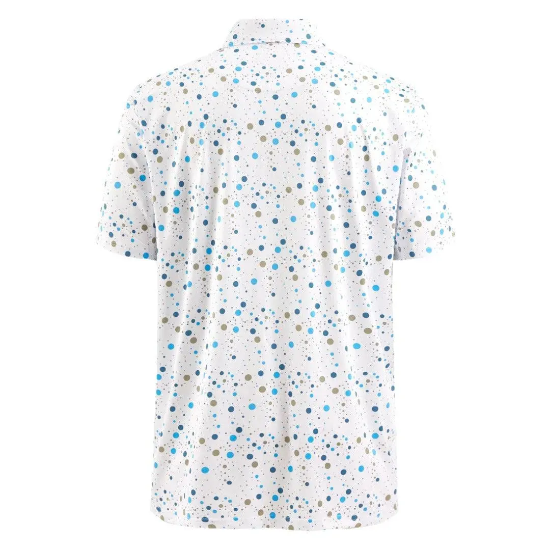 Drippin Dots Fusion Polo - Graphic Golf Polo with Artistic Dot Design