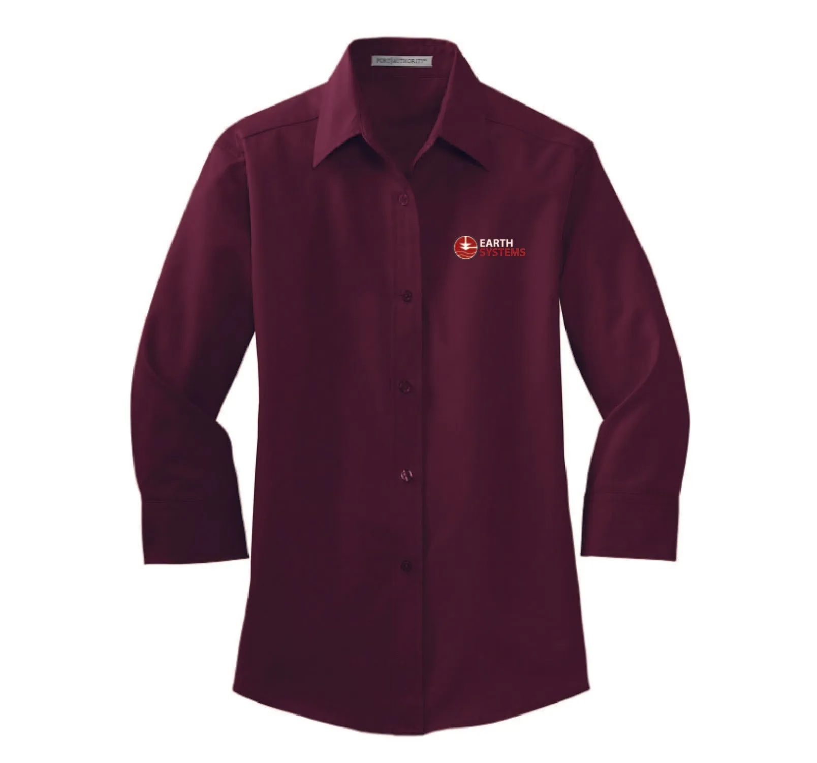 Earth Systems - Ladies 3/4 Sleeve Easy Care Shirt