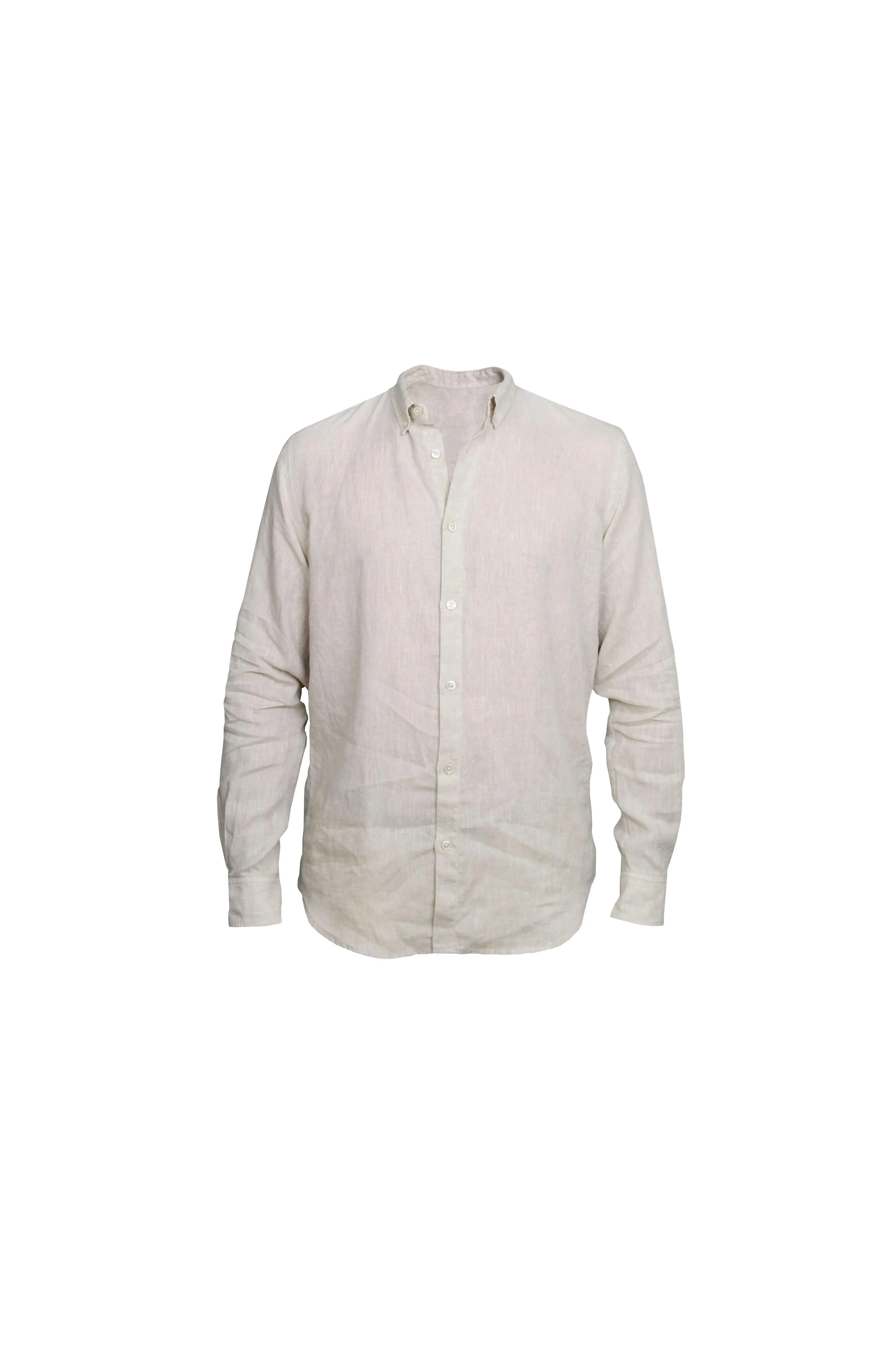 Faros Natural Linen Shirt - Finest Italian Linen