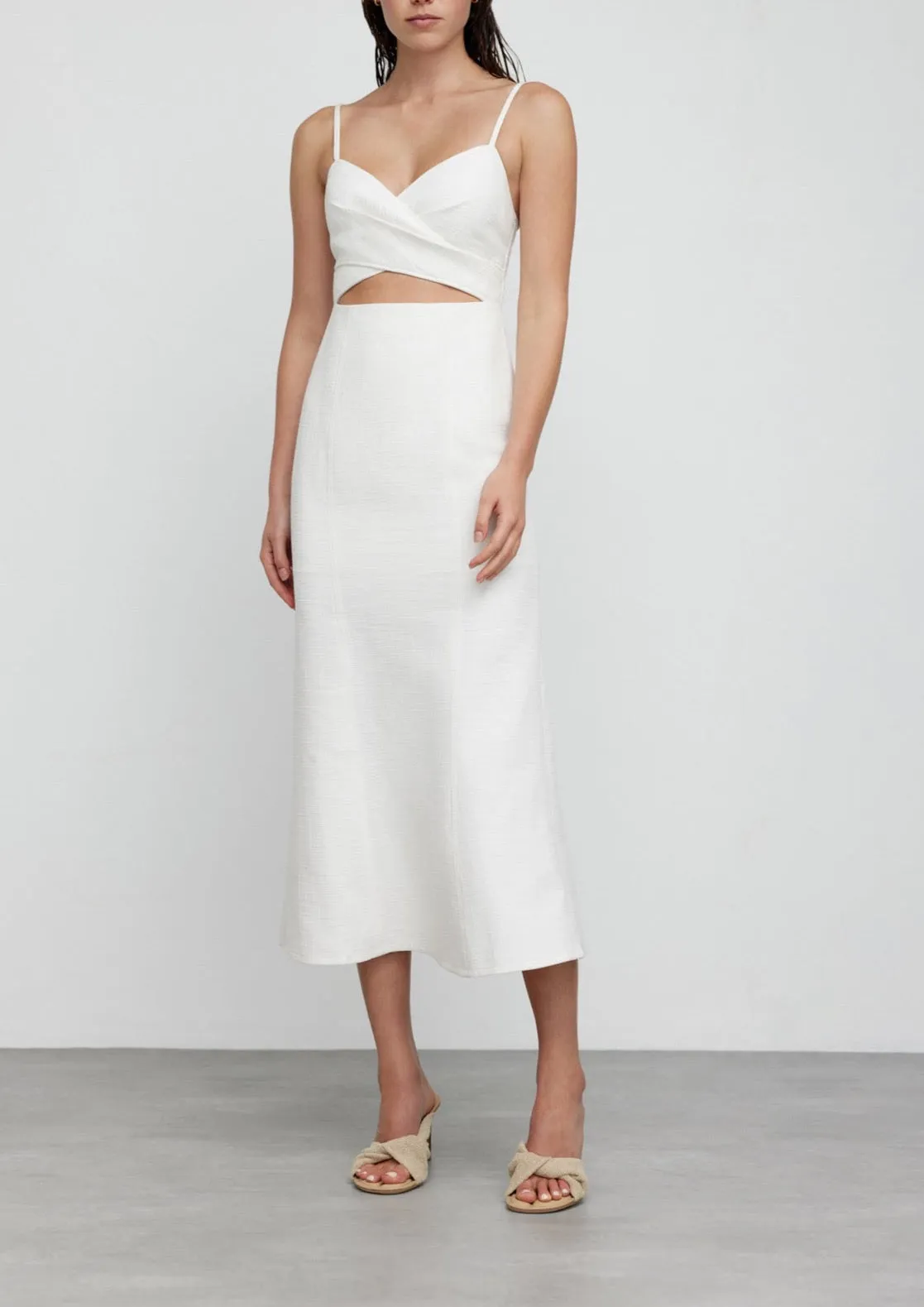 Frankie Midi Dress - Cream