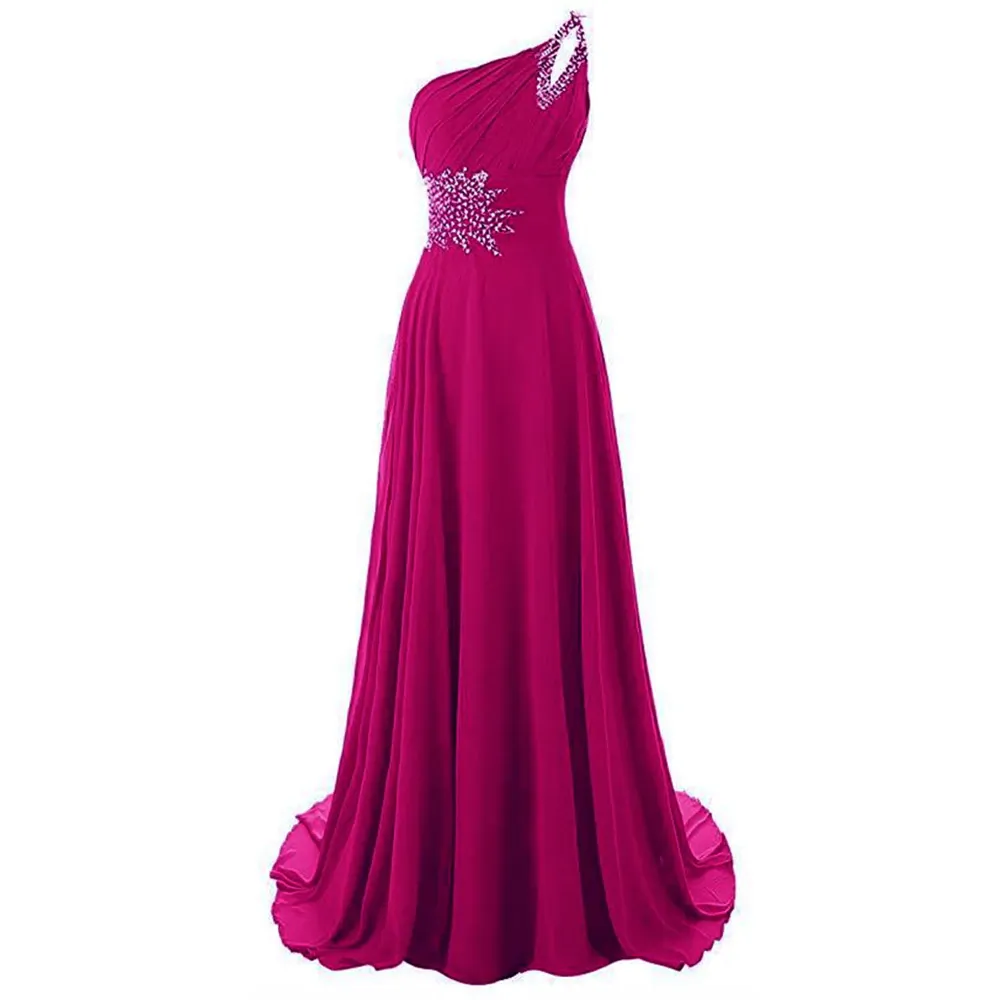 Funki Buys | Dresses | Women's Long Chiffon Evening Dress