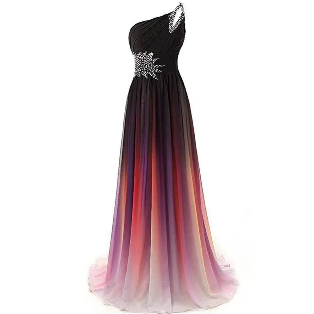 Funki Buys | Dresses | Women's Long Chiffon Evening Dress