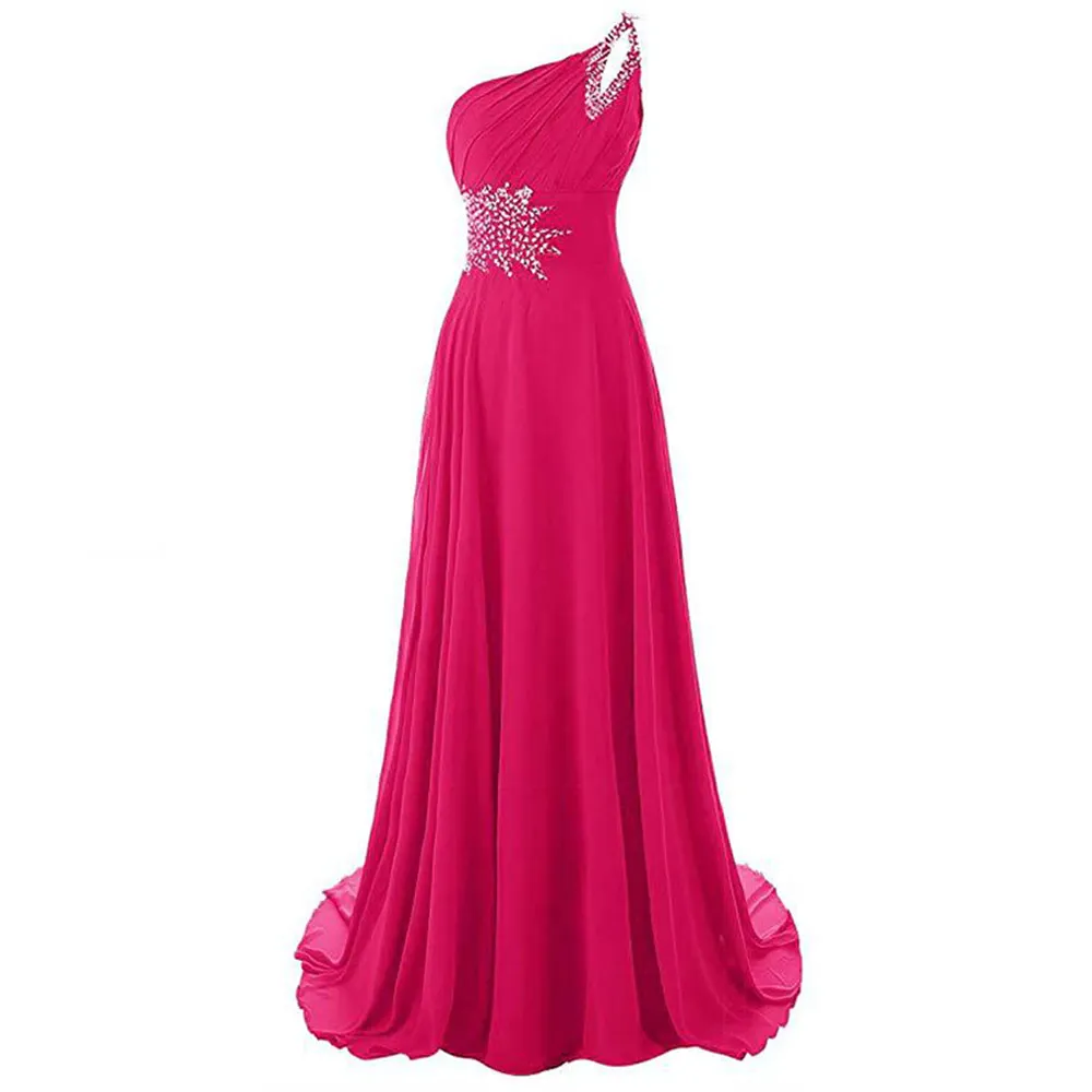 Funki Buys | Dresses | Women's Long Chiffon Evening Dress