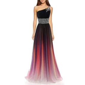 Funki Buys | Dresses | Women's Long Chiffon Evening Dress