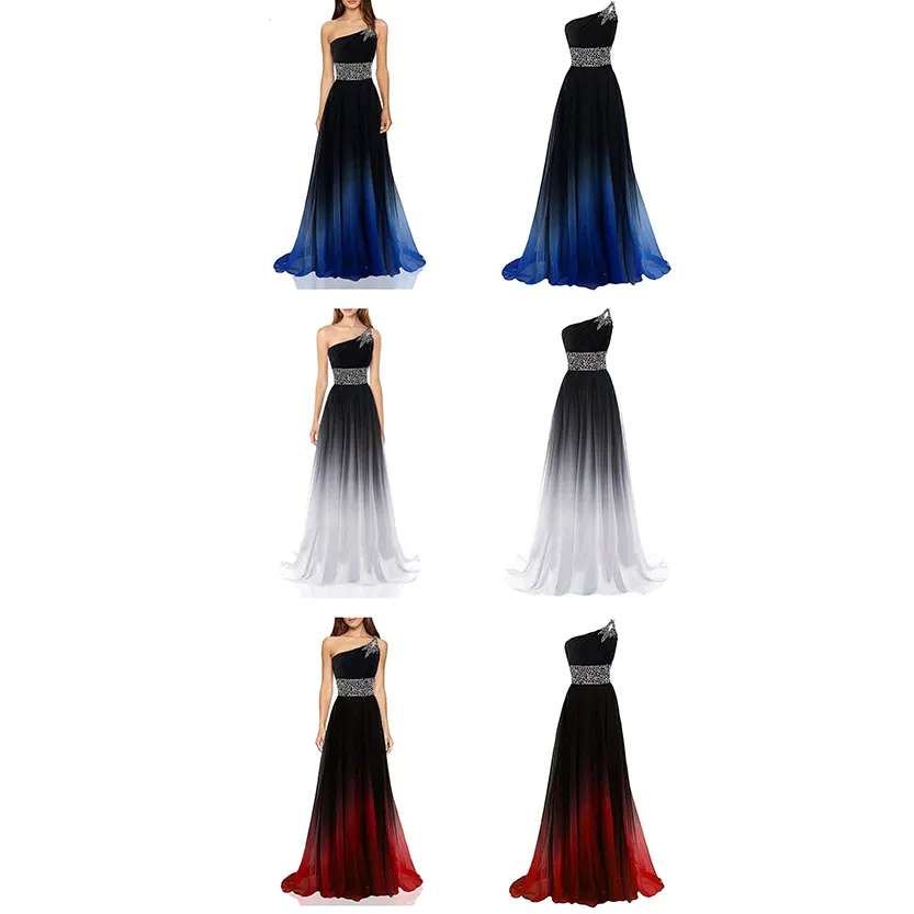 Funki Buys | Dresses | Women's Long Chiffon Evening Dress