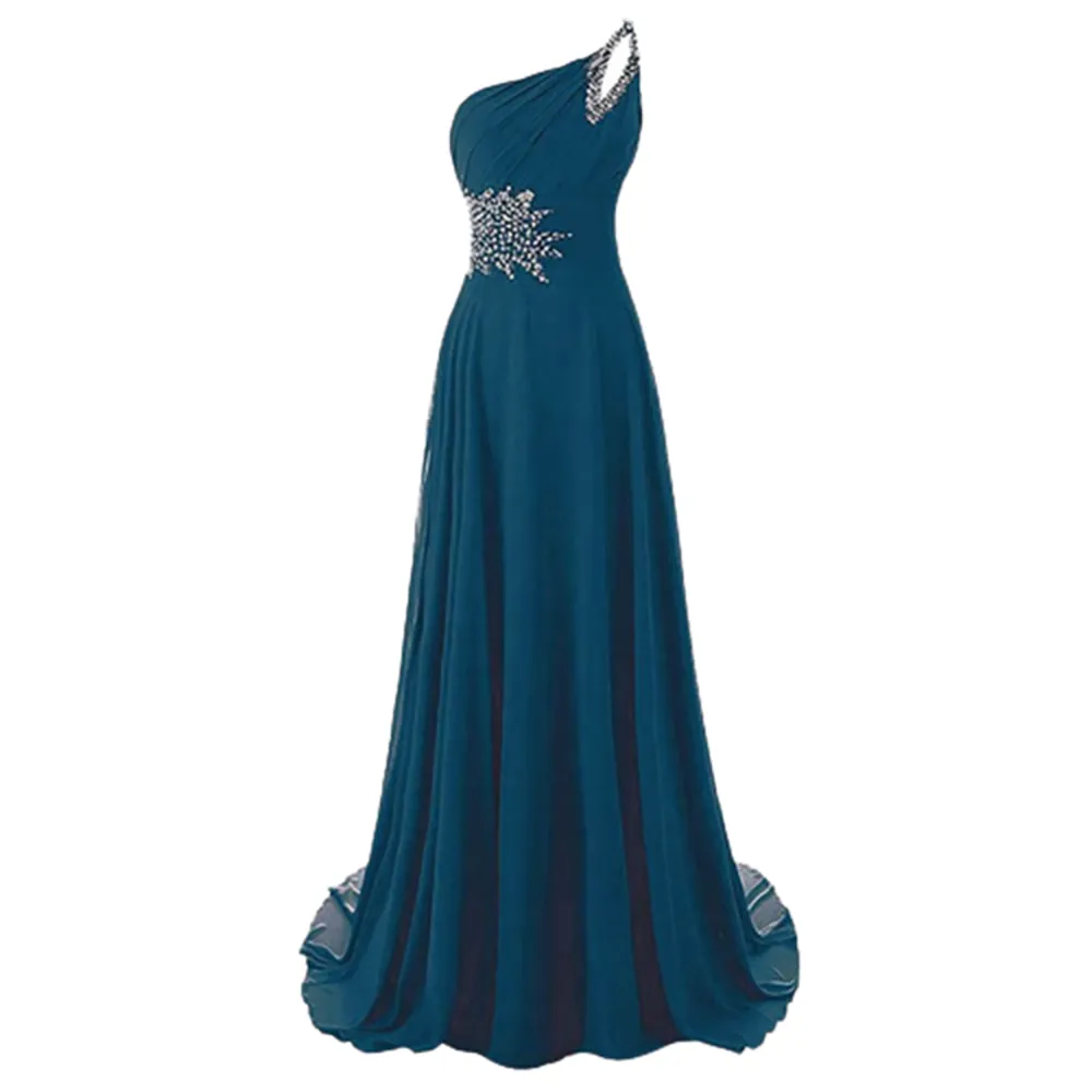 Funki Buys | Dresses | Women's Long Chiffon Evening Dress