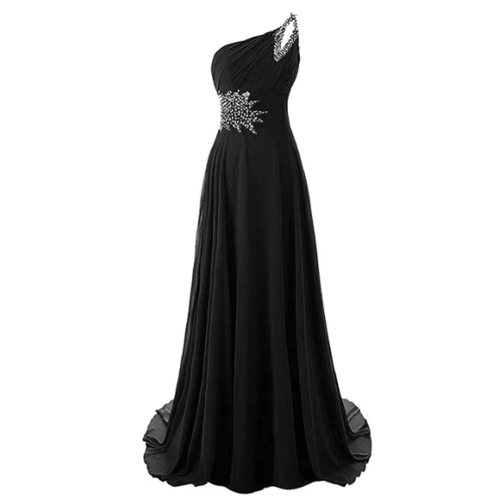 Funki Buys | Dresses | Women's Long Chiffon Evening Dress