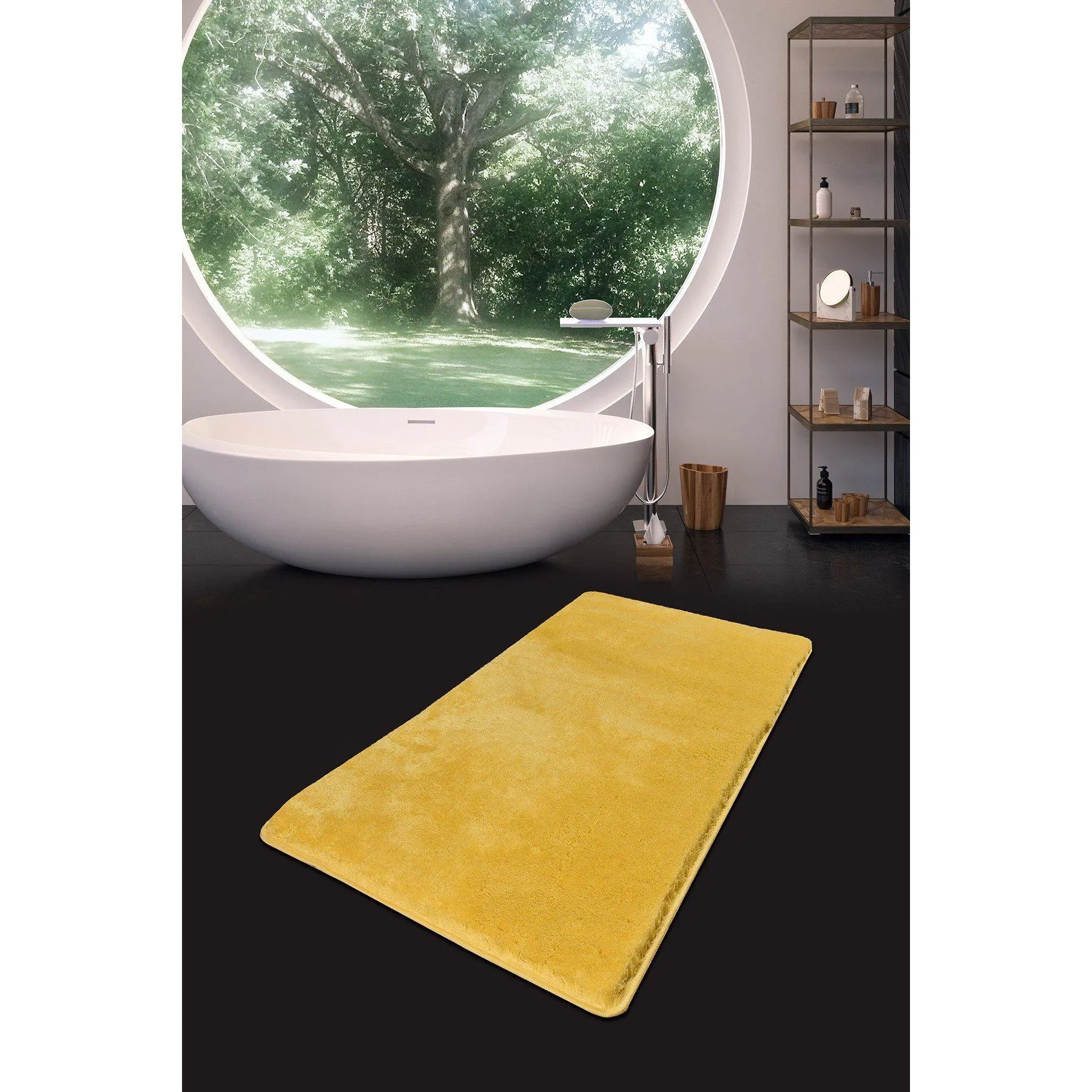 Hawaiian - Yellow (80 x 140)  Bath Mat