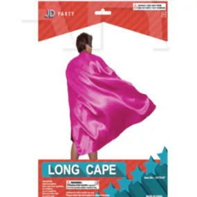 Hot Pink Long Cape - Adult Size