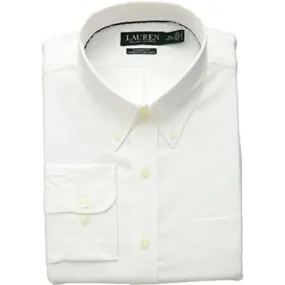 Lauren Ralph Lauren Non-iron Men's Dress Shirt White