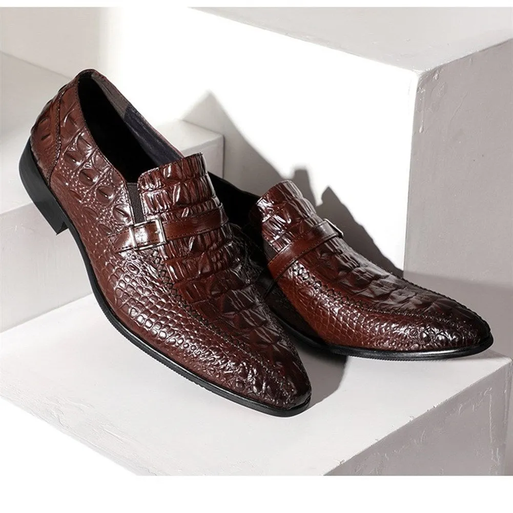 Men Lace Up Formal Monk Strap Shoes