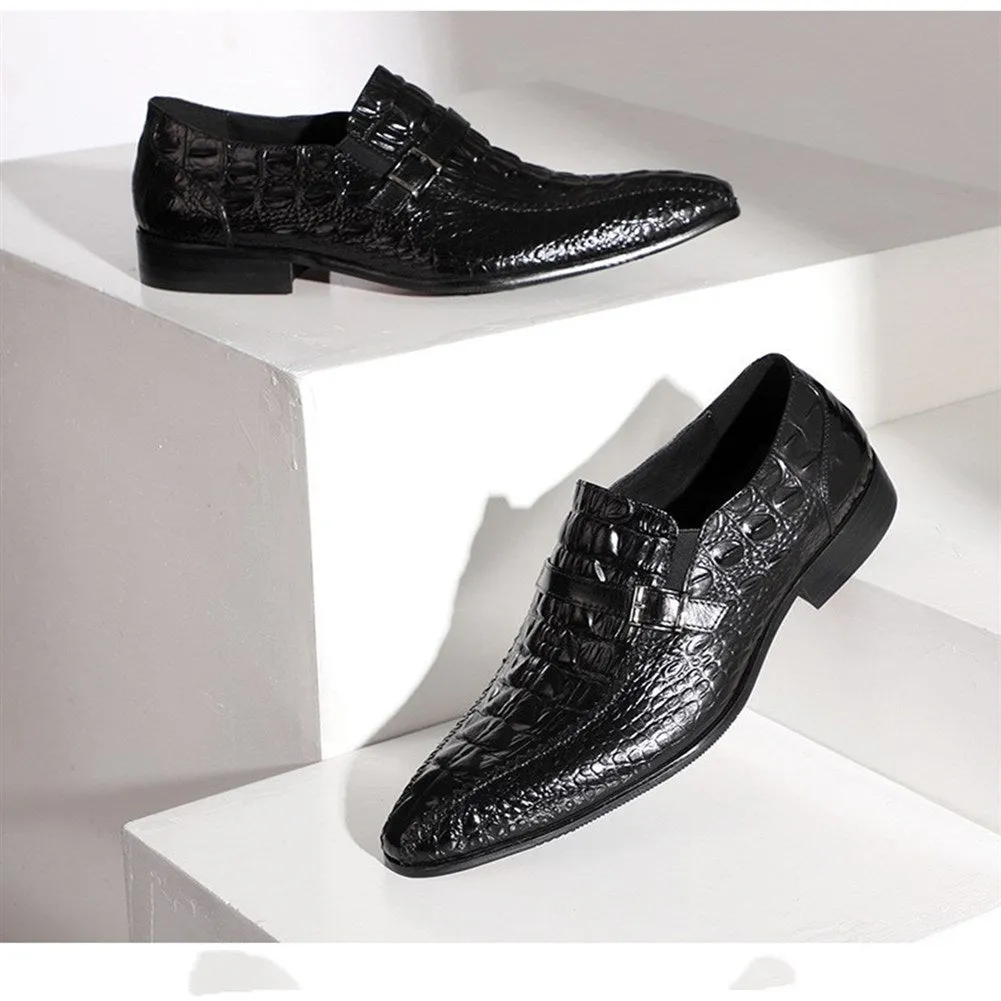 Men Lace Up Formal Monk Strap Shoes