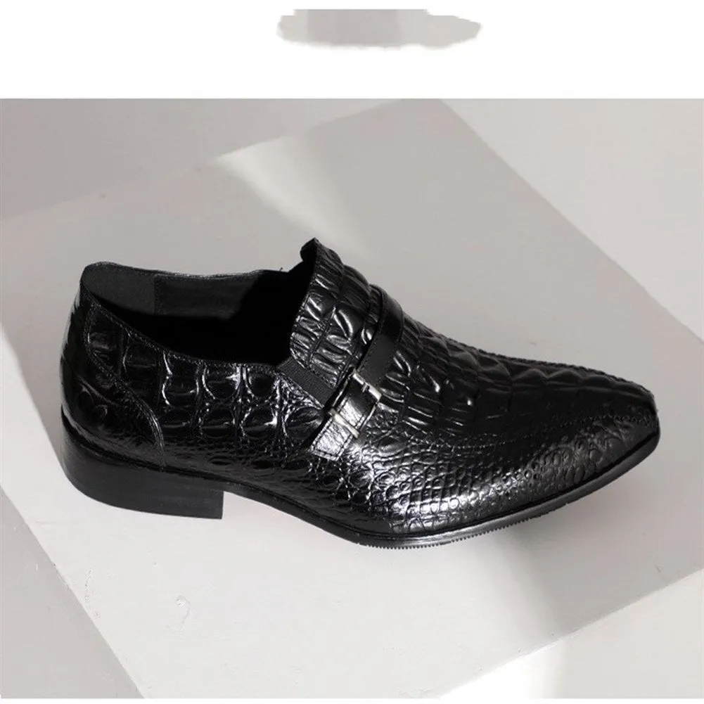 Men Lace Up Formal Monk Strap Shoes