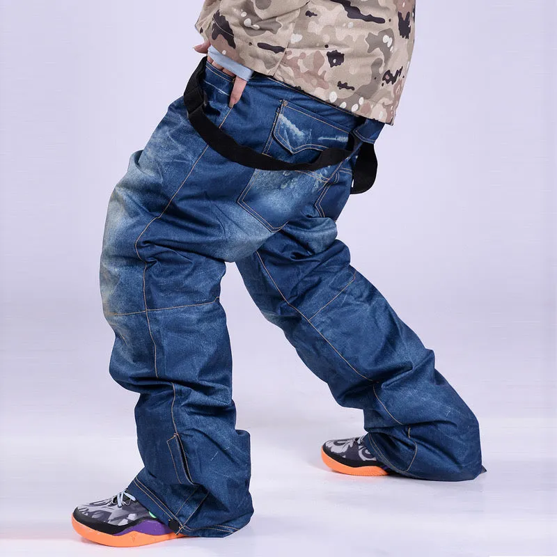 Men's Outdoor Denim Jeans Bibs Overall