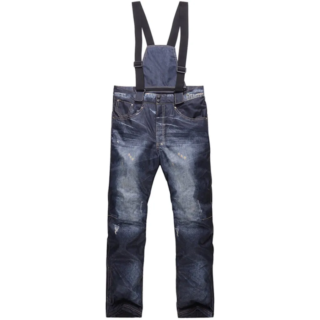 Men's Outdoor Denim Jeans Bibs Overall