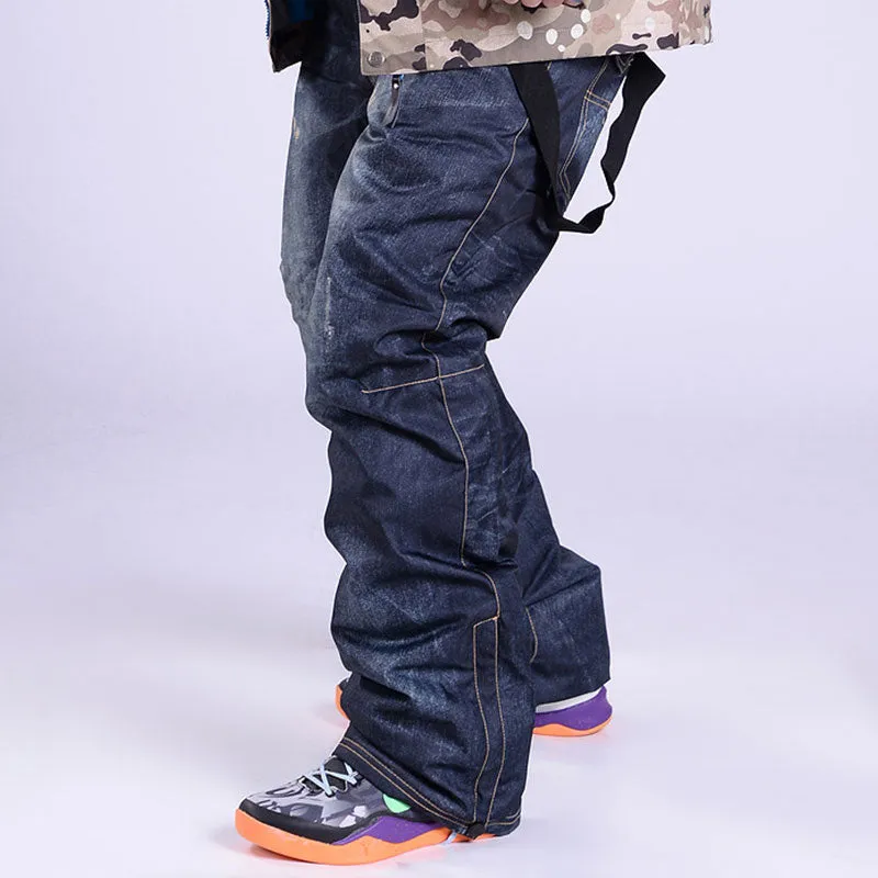 Men's Outdoor Denim Jeans Bibs Overall