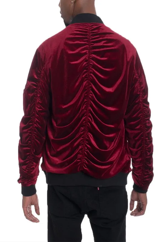 Men's Velour Bomber Jackets