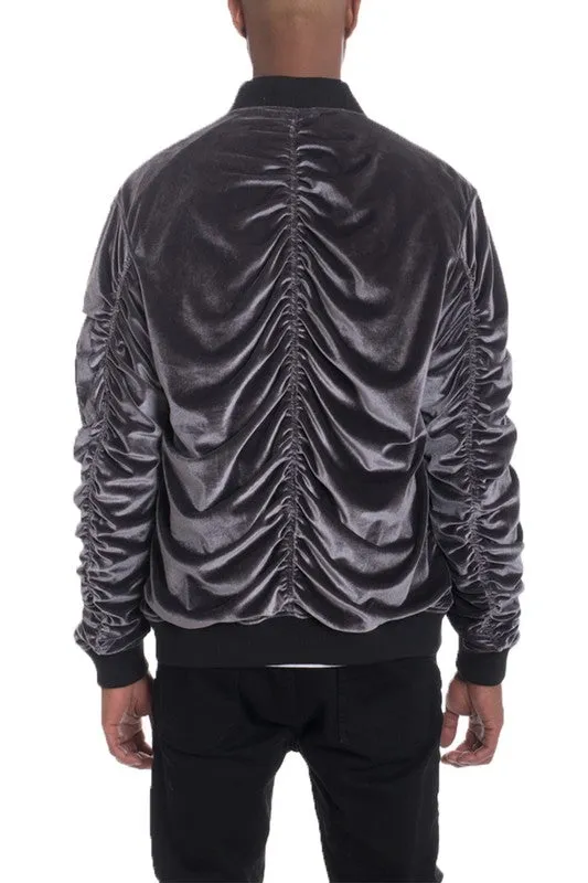 Men's Velour Bomber Jackets