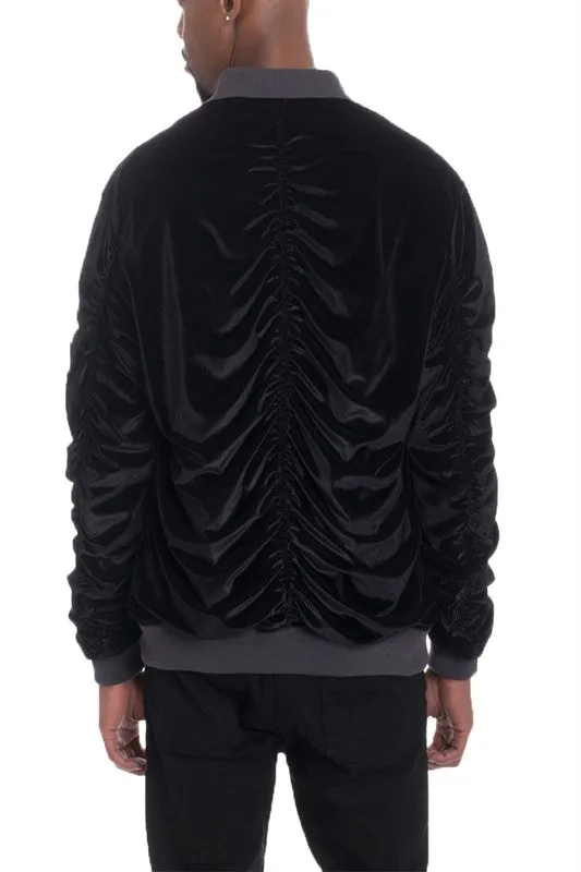 Men's Velour Bomber Jackets