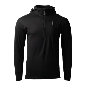 Merino Half Zip with Hood