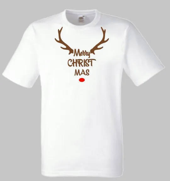 Merry Christmas Shirt, Rudolph th Reindeer, Men's Shirt, Women's Shirt, Christmas Gift, Santa Claus