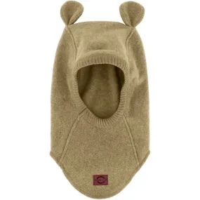 Mikk-Line Cotton Fleece Balaclava with Ears Dried Herb